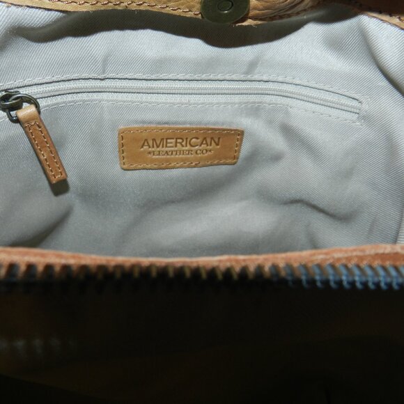 American Leather Liberty Leather Shoulder Bag Coffee Latte Smooth🆕 FAST😮💨⚡🚚 - Picture 6 of 16
